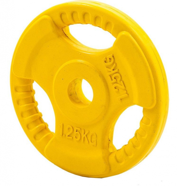 Диск обрезиненный 3 HANDLE цветной D26 мм PROFI-FIT 1,25 кг