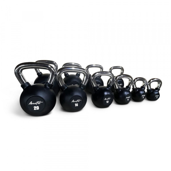Aerofit AFBK4 гиря обрезиненная с хромированной рукояткой 4 кг.