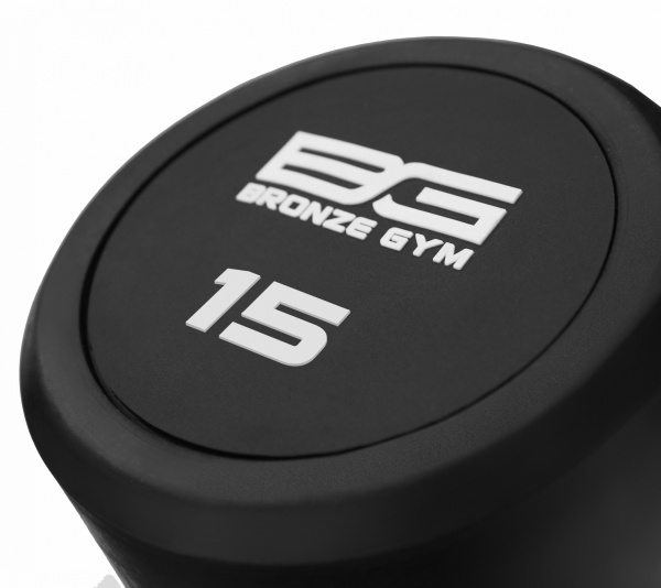 Штанга обрезиненная прямая Bronze Gym 15 кг BG-PA-BB-S15